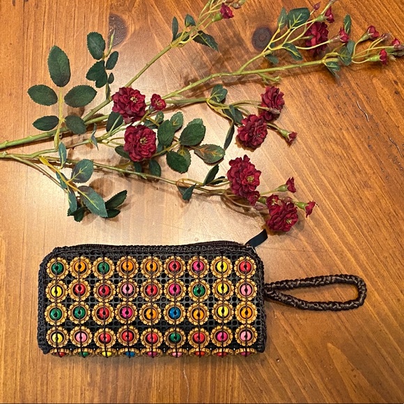 New HANDMADE Moroccan Cosmetic Bag- Beaded - Picture 3 of 8